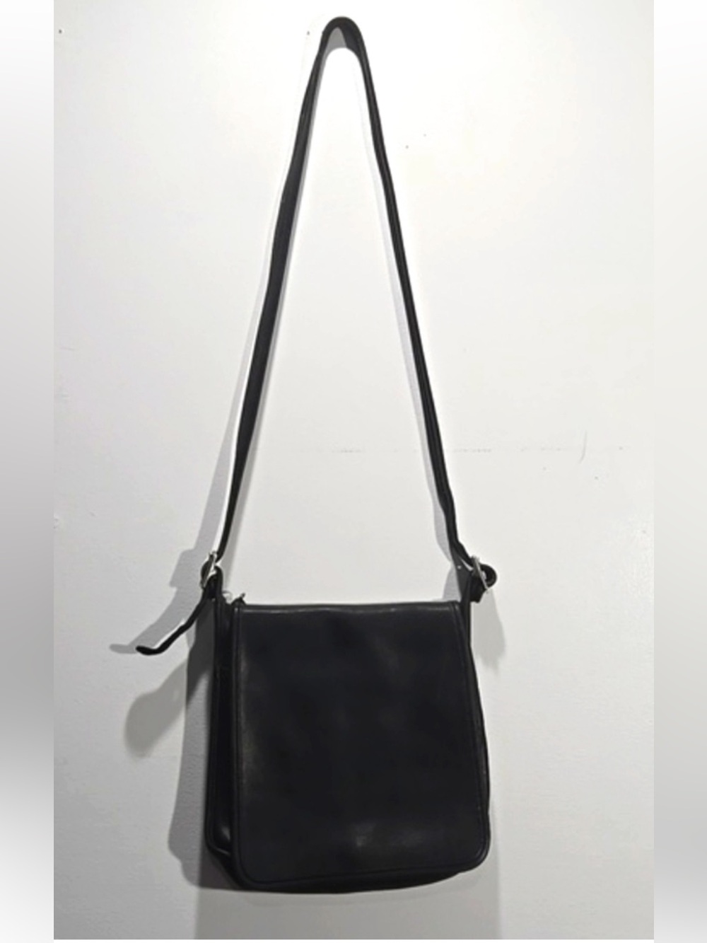 COACH Legacy Studio Flap Crossbody 9144 Black Leather